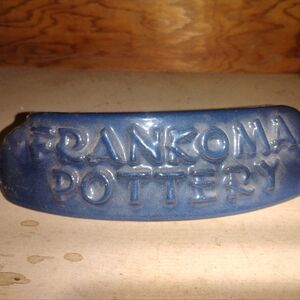 Frankoma Pottery Blue Ceramic Piece